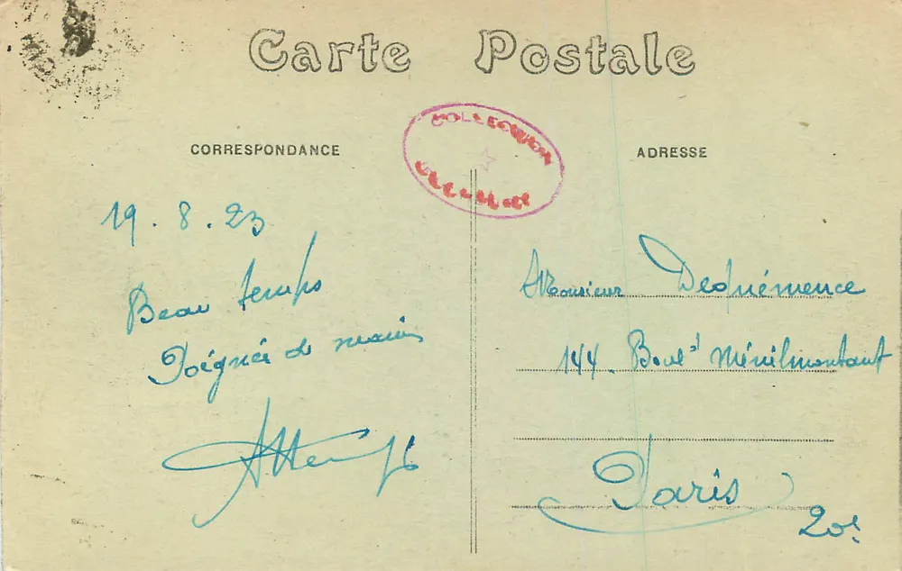 Dieppe — Das alte Schloss - Die Machikolationen — Verlag L. Vidière - Dieppe - Rückseite