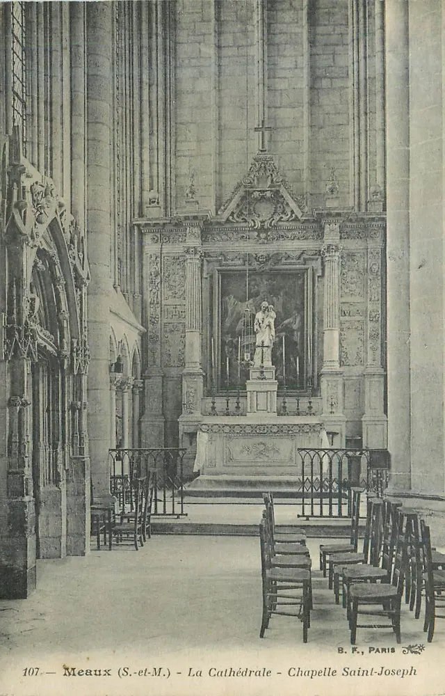 Meaux (S.-et-M.) - Die Kathedrale - Kapelle Saint-Joseph — B. F., Paris, n° 107 - Vorderseite