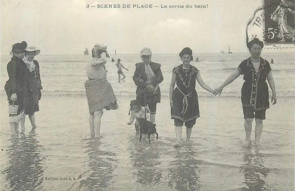Trouville — La salida del baño! — Edición de lujo A.B. - Anverso