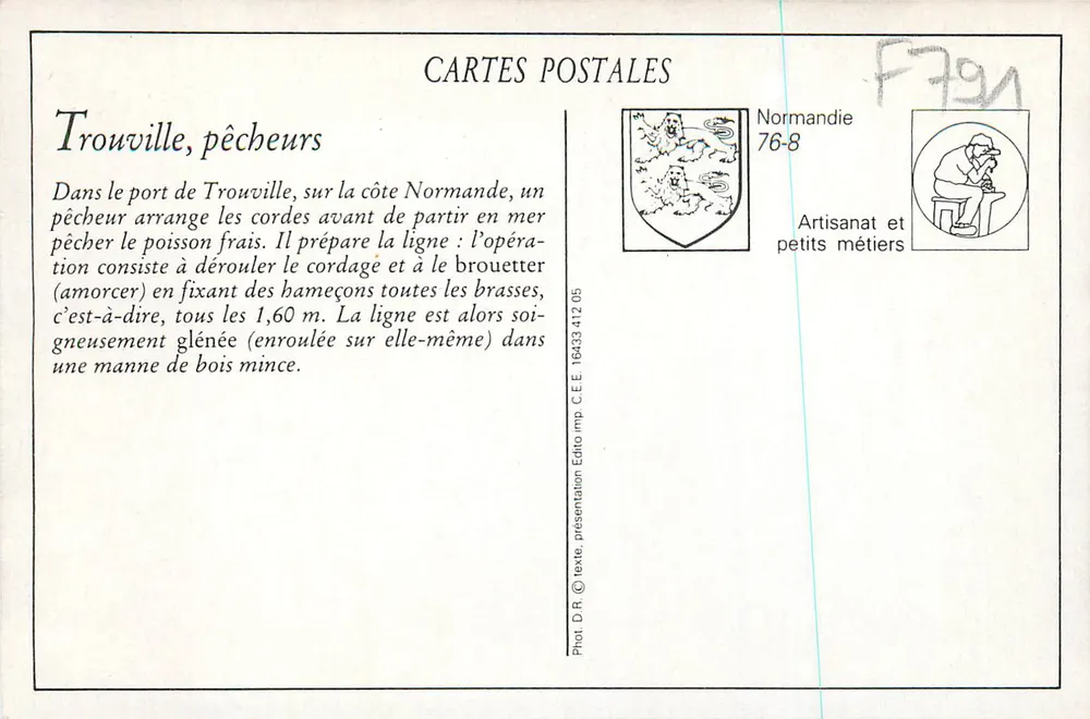 Trouville — Pescadores — LL. - Verso