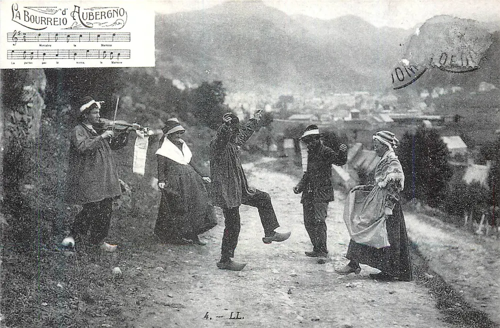 La bourrée auvergnate — volksdans — Uitgever S.A. Geneve - Voorkant