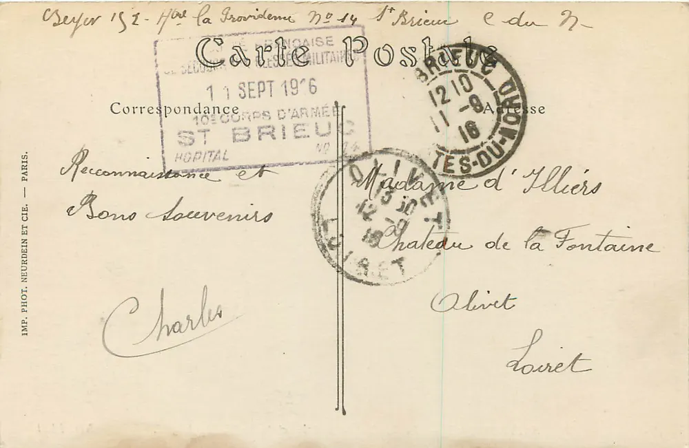 Saint-Brieuc — Der Viadukt von Souzin und das Tal des Légué — Dunlop, Nr. 152 - Rückseite