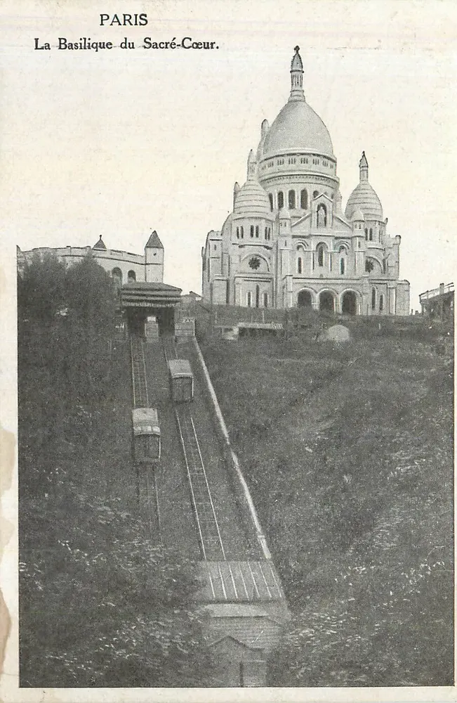 Paris — A Basílica do Sagrado Coração — editor não identificado, número de série não visível - Frente