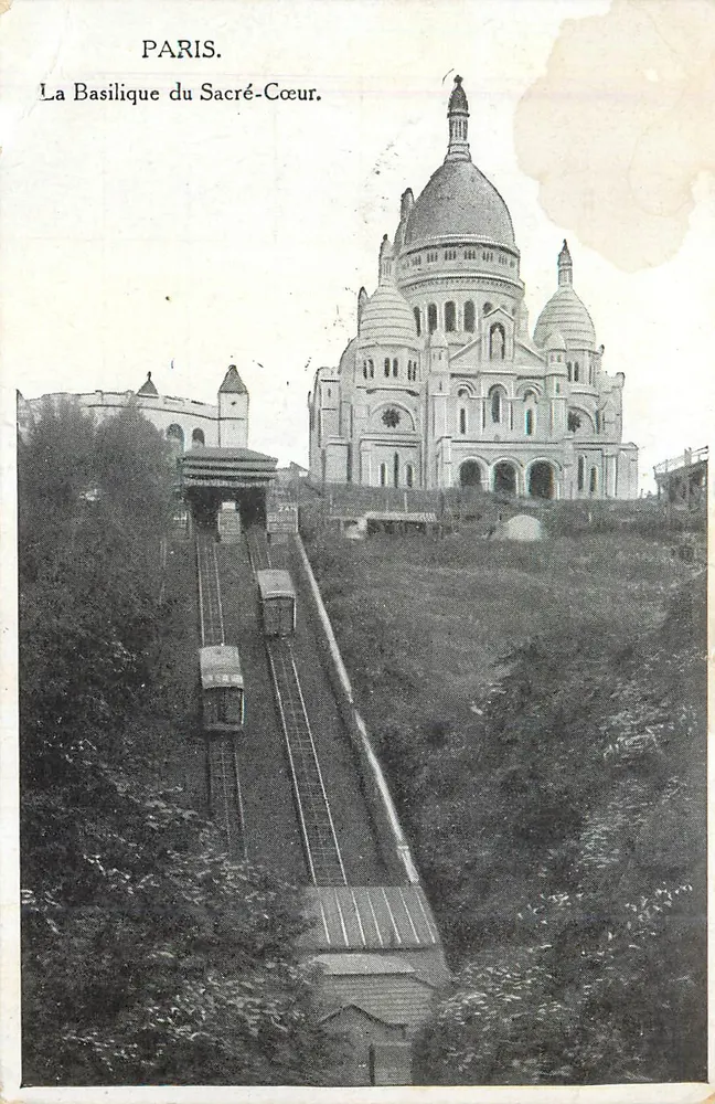 Paris — A Basílica do Sagrado Coração — editor não identificado - Frente