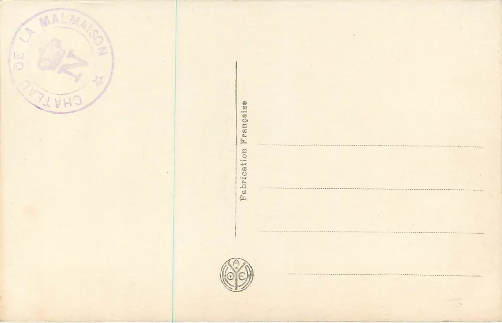 Castelo de La Malmaison — A Biblioteca — Fabricação Francesa - Verso