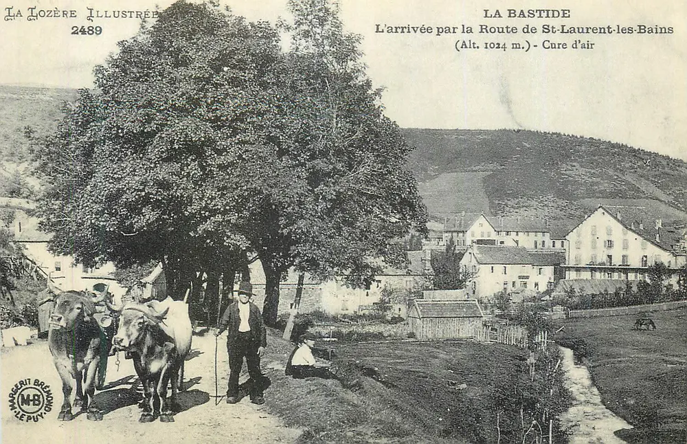 La Bastide — Ankunft über Route de St-Laurent-les-Bains (Höhe 1024 m.) — Luftkur — La Lozère Illustrée Nr. 2489 - Vorderseite