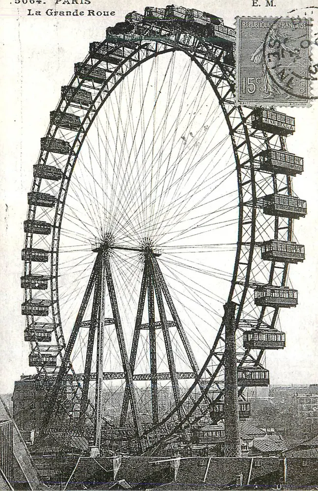 A Grande Roda — Paris — Editor E.M. n°3064 - Frente
