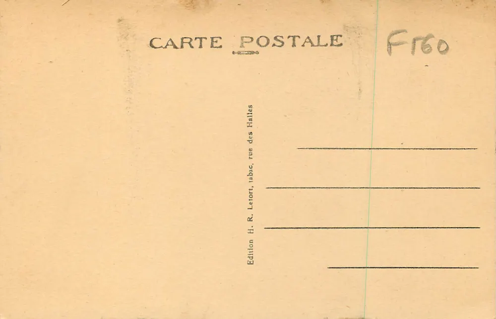 Les Sables d'Olonne (Vendée) — Ein Sturmflut am Observatorium der Grande Jetée — Edition H. R. Letort - Rückseite