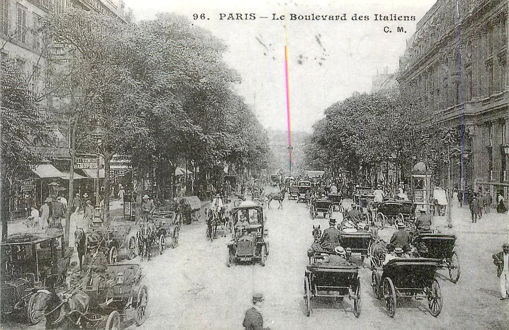 Paris — O Boulevard dos Italianos — C. M. n°96 - Frente