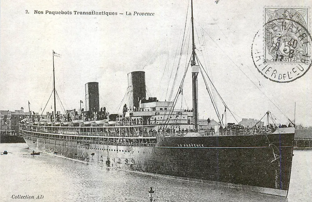 La Provence — Paquebot transatlantique — Collection AD - Recto
