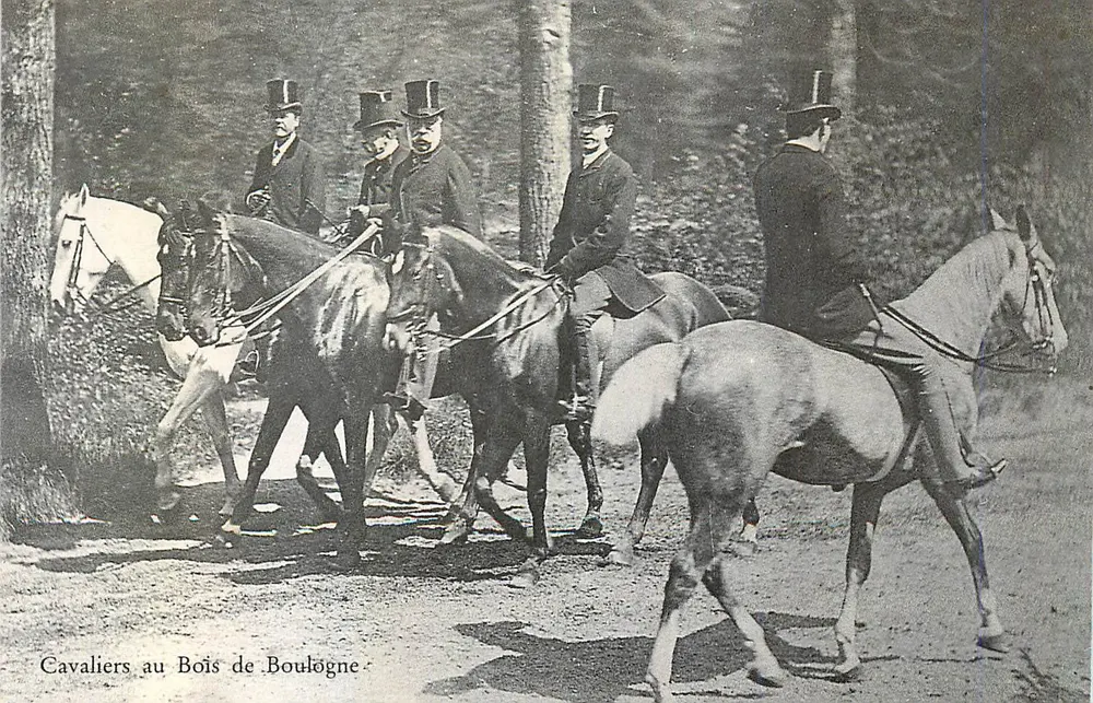 Cavaliers au Bois de Boulogne — Publisher TALLANDIER, n° 16 433 406 20 - Front