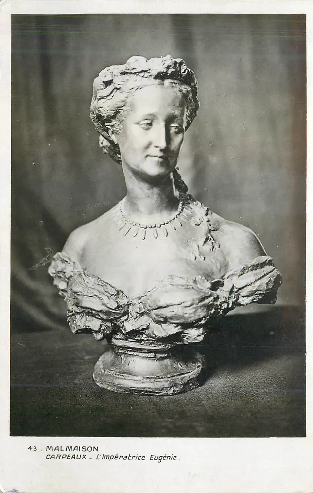 Busto de Eugênia de Montijo — por Carpeaux — Castelo de Malmaison - Frente