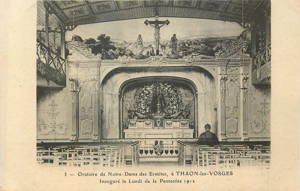 Oratorium Notre-Dame des Ermite, in Thaon-les-Vosges — Eröffnet am Montag des Pfingstfestes 1912 - Vorderseite