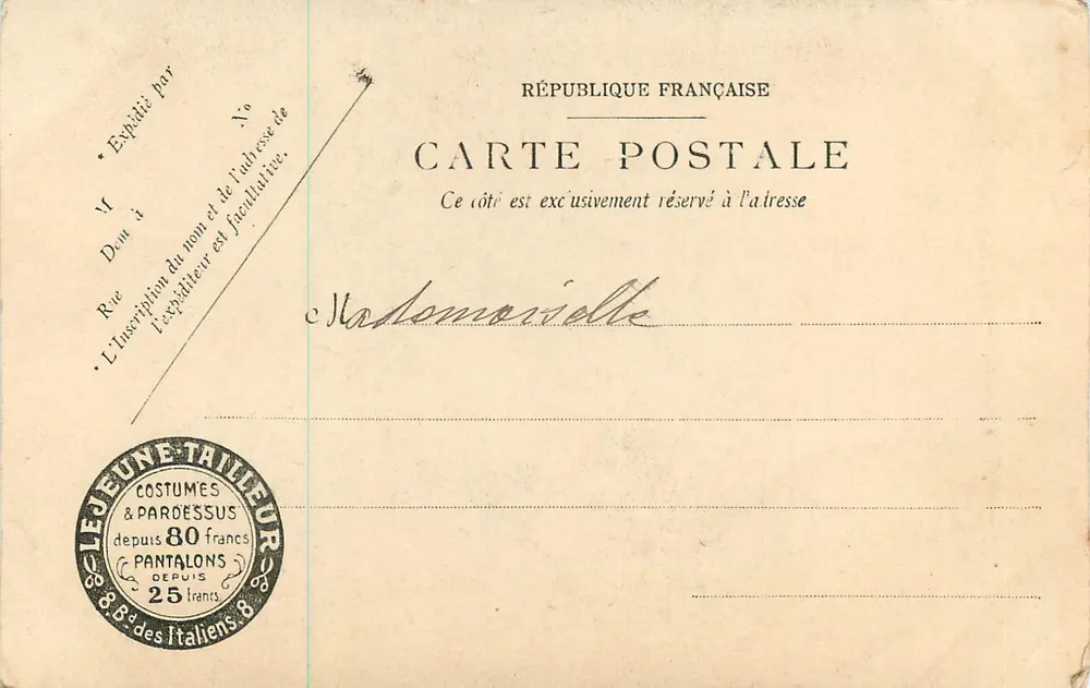 Woud van Chantilly — Avenue des Aigles — LL. - Achterkant