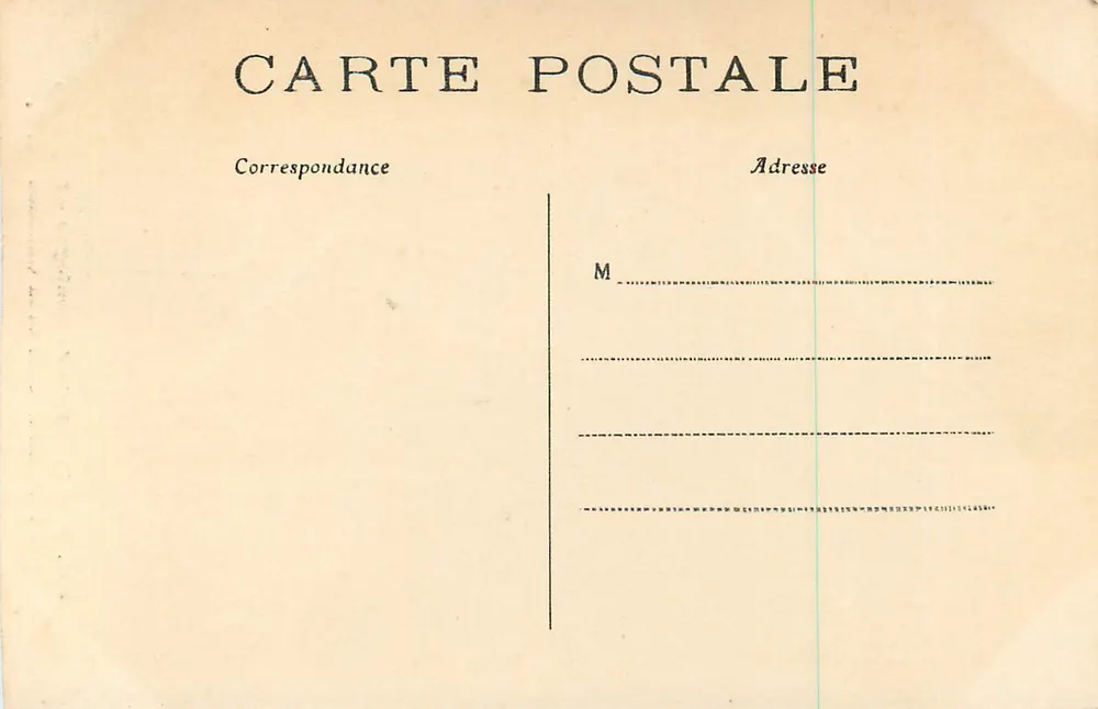 Paris — Bois de Boulogne — Der Große Felsen und der Wasserfall — C. M., n° 361 - Rückseite