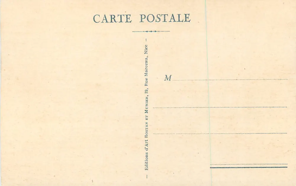 Antibes — Ein Eckbereich der alten Mauern — RM, n°625 - Rückseite