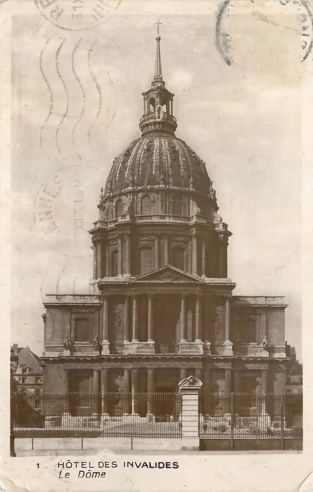 Hôtel des Invalides — O Dômer — Edição do Museu da Armada - Frente