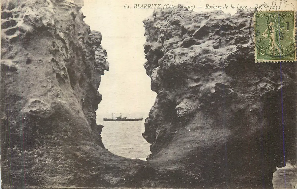 Biarritz (Côte Basque) — Rochers de la Loge — BR 1352 - Frente