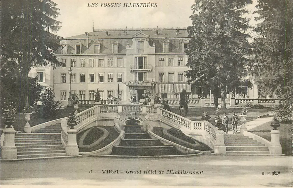 Vittel - Grand Hôtel de l'Établissement — Les Vosges Illustrées, série 6 - Recto