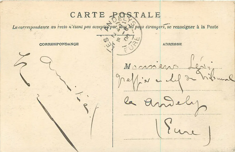 Lisieux — Abside da Catedral de São Pedro — Lib. Blanche, Lisieux. Cliché Tribouillard - Verso