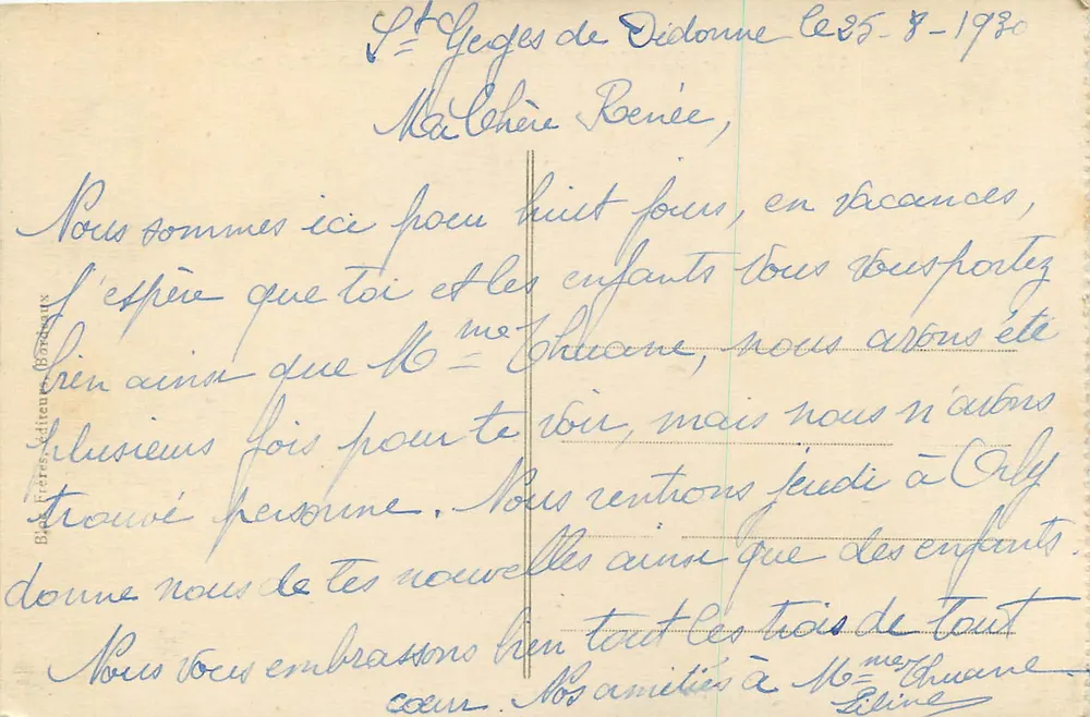 Royan-Pontaillac (Côte d'Argent) — A Praia — BR — n°173 - Verso