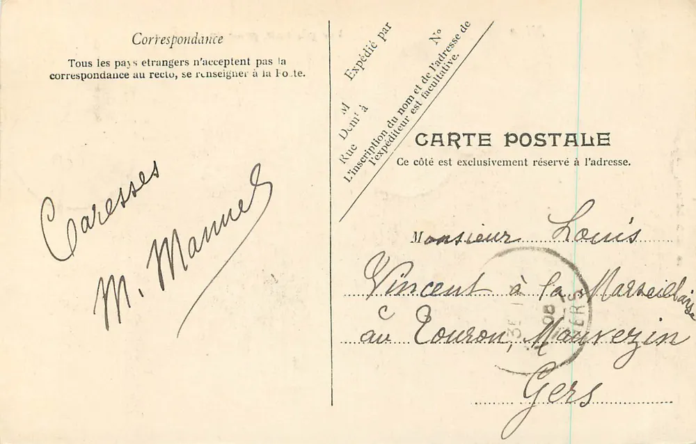 Nizza — Algemene uitzicht, genomen vanaf het Kasteel — H. D. Uitgever, Parijs, n°50 - Achterkant
