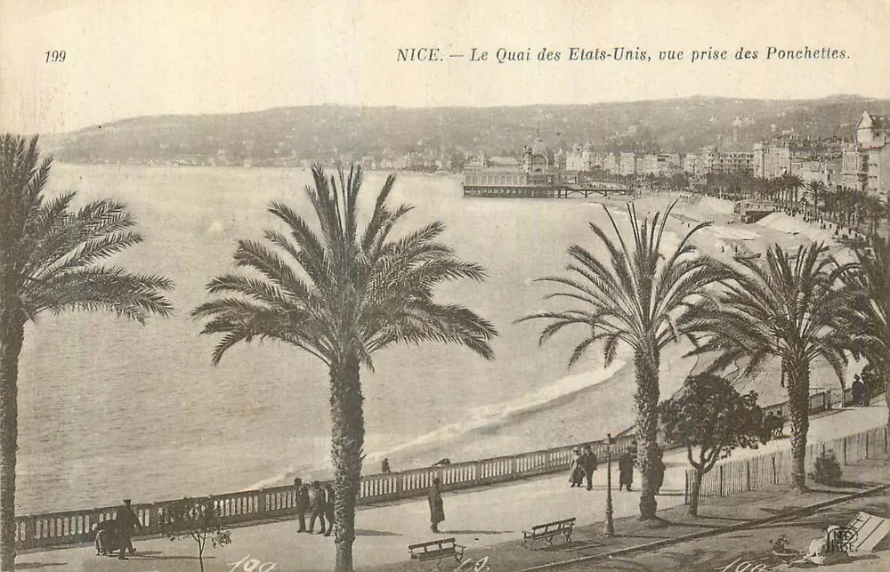 NICE — Der Quai des États-Unis, Blick vom Ponchettes — Anciens Étab. Neurupin et Cie, 54, av. de Breteuil, Paris. - Vorderseite