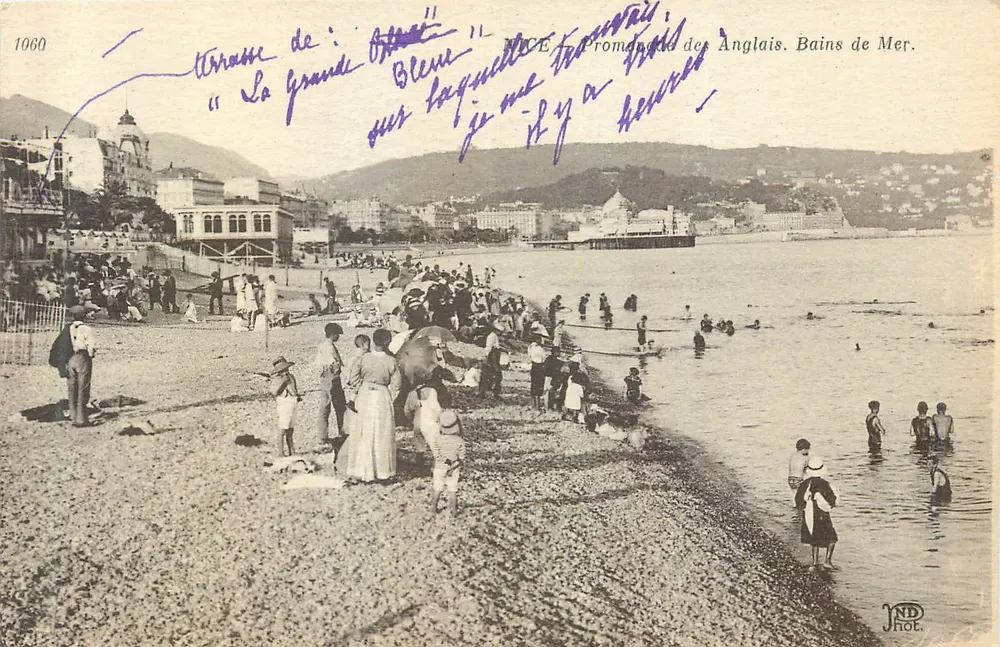Nice - Promenade dos Ingleses. Banhos de Mar. — ND Fot. — N° 1060 - Frente