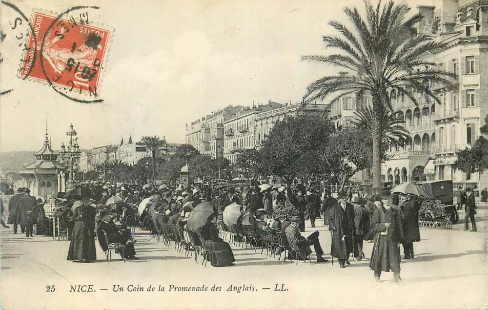 NICE — Un Coin de la Promenade des Anglais — LL. - Recto