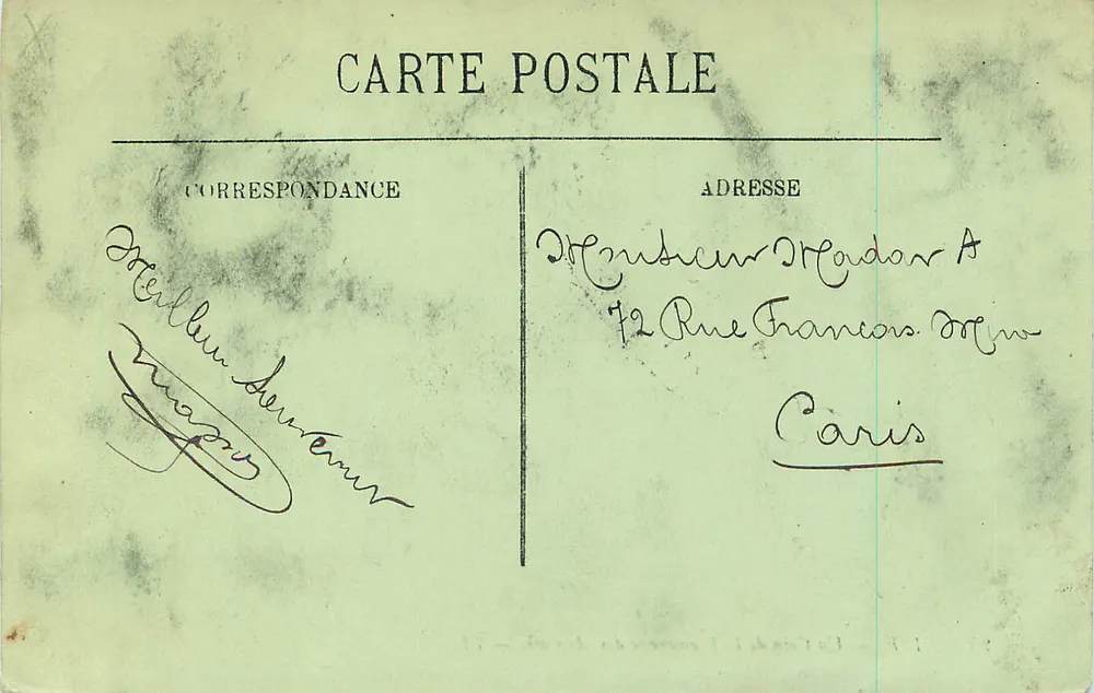 NICE — Un Coin de la Promenade des Anglais — LL. - Verso