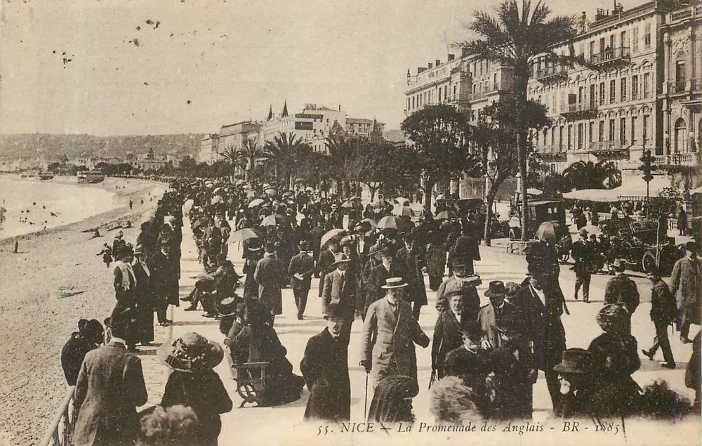 NICE — A Promenade dos Ingleses — BR — 1885 - Frente