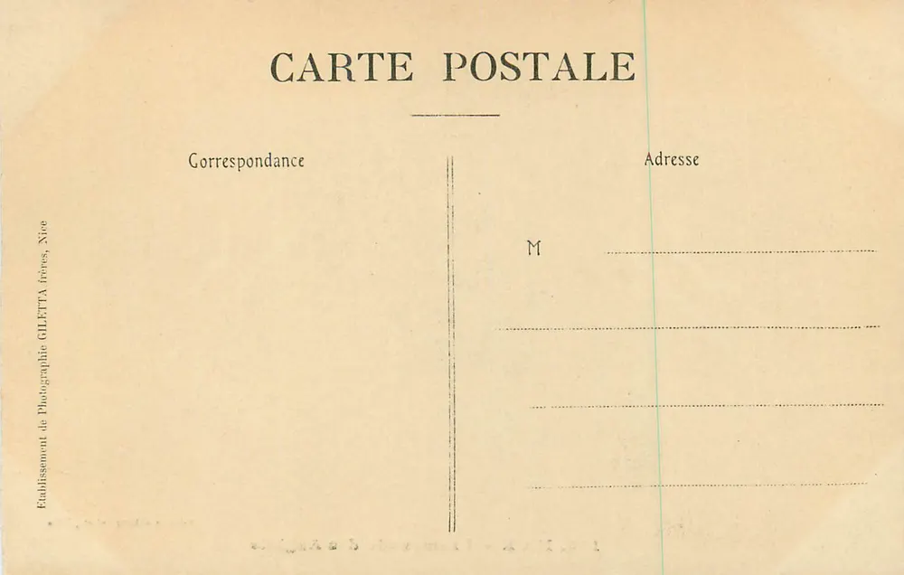 NICE — Promenade des Anglais — Edition Giletta, photo Nice - Back