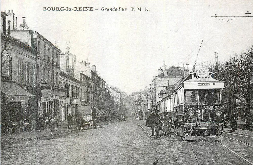 Bourg-la-Reine — Grande Rue — Tramway T.M.K. n°88 - Anverso