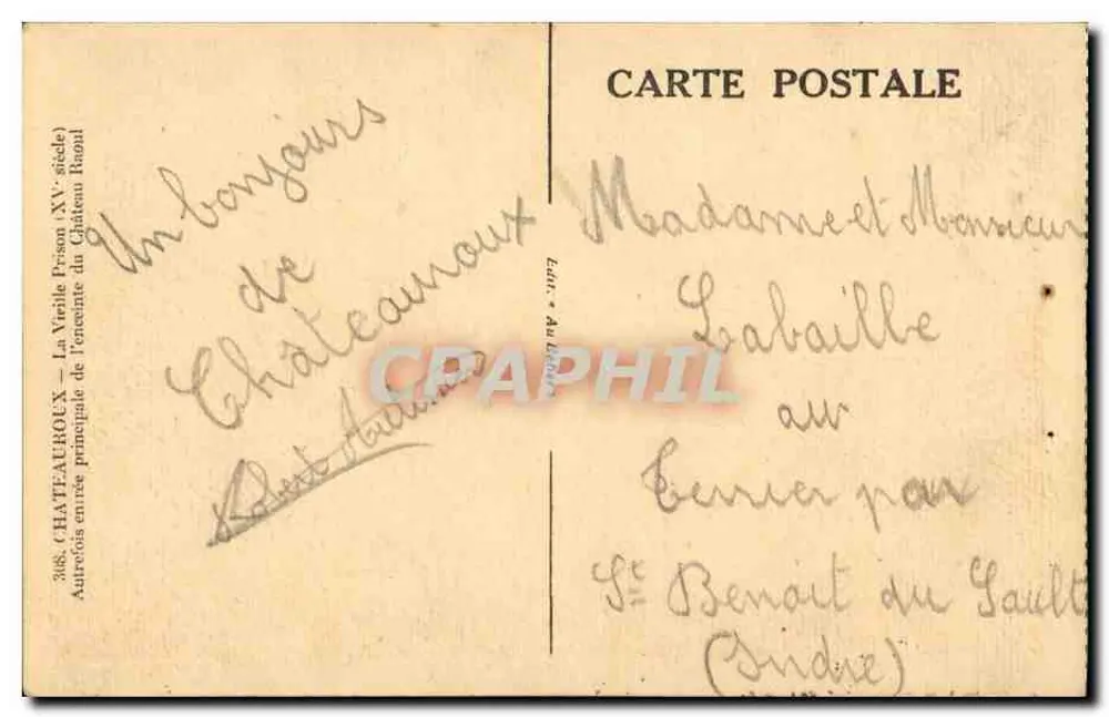 Châteauneuf-sur-Loire — A Velha Prisão do Castelo — editor Au Diable - Verso