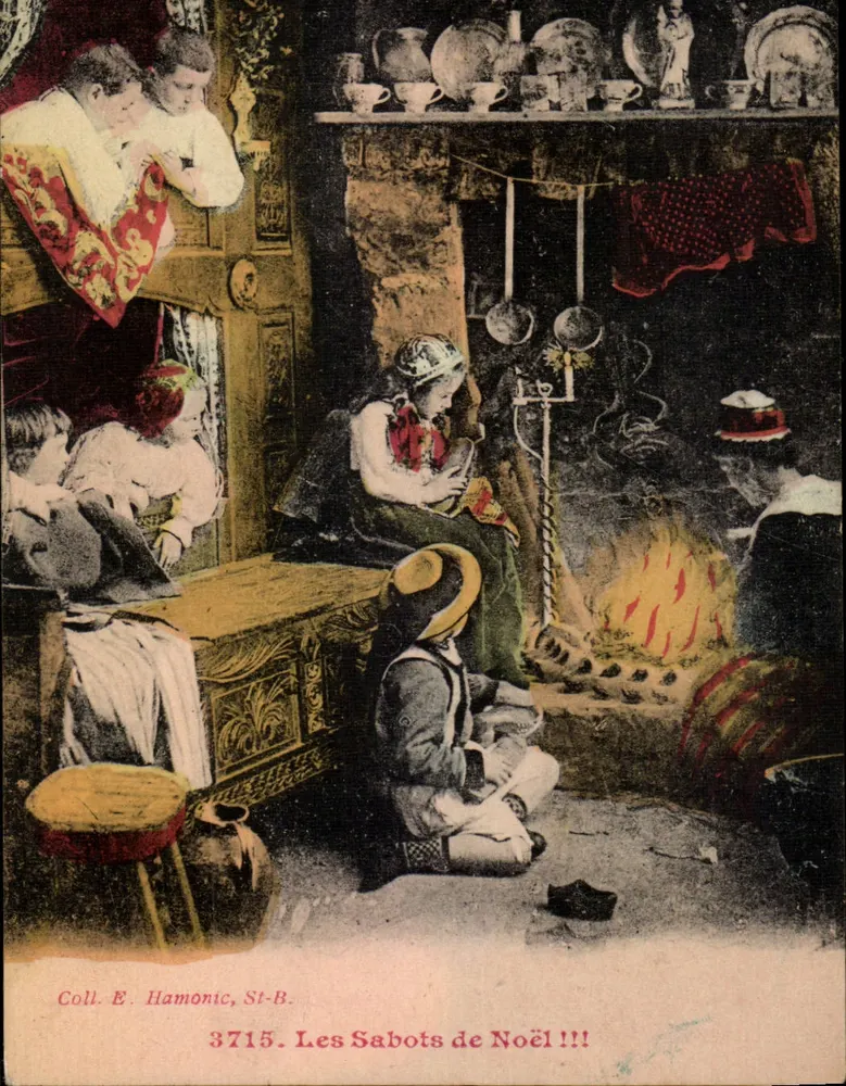 Weihnachtsklappschuhe !!! — Sammlung E. Hamonic, St-B. — Nr. 3715 - Vorderseite
