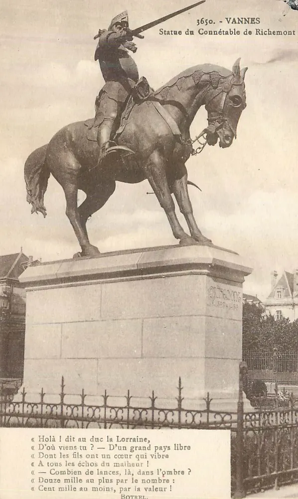Estatua do Conde de Richemont — Vannes — Laurent-Nel, Rennes - Frente