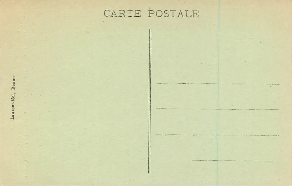 VANNES - Das Schloss Gaillard, ehemaliges Hotel des Parlaments der Bretagne — Südseite, 14. und 16. Jahrhundert — Laurent-Nel, Rennes, n°4226 - Rückseite