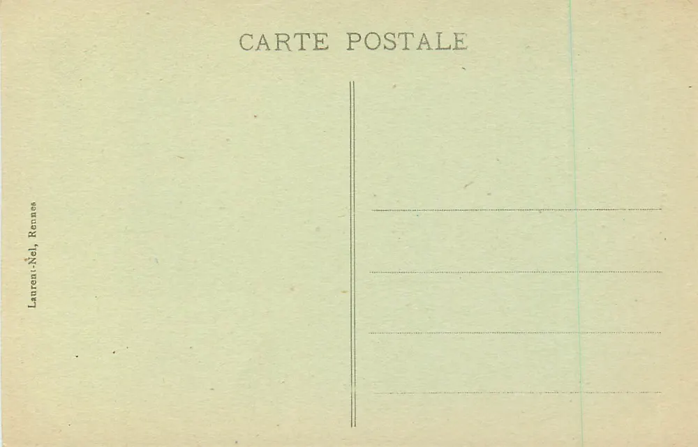 VANNES - A Catedral — editor Laurent-Nel, Rennes, n° 138 - Verso