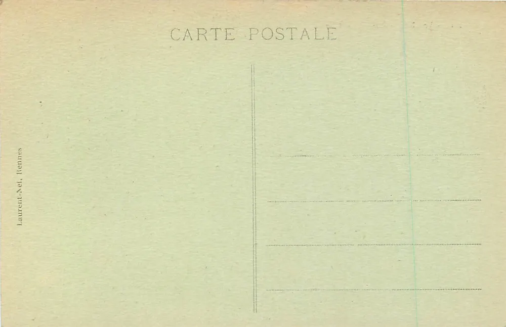 VANNES - O Hotel de Ville — editor Laurent-Nel, Rennes, n° 2111 - Verso