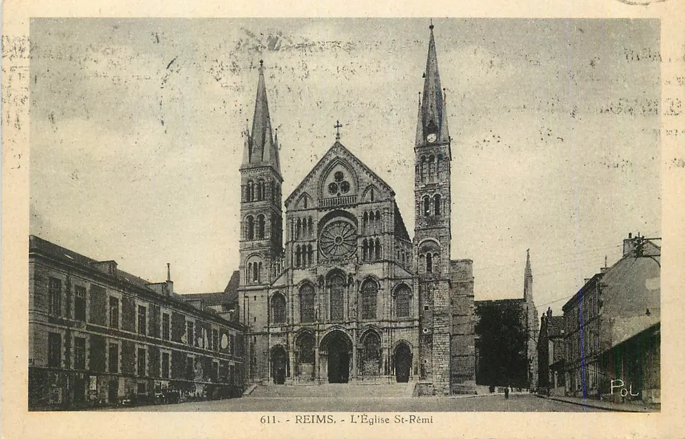Reims - A Igreja de São Rémi — Editor POL, n° 611 - Frente