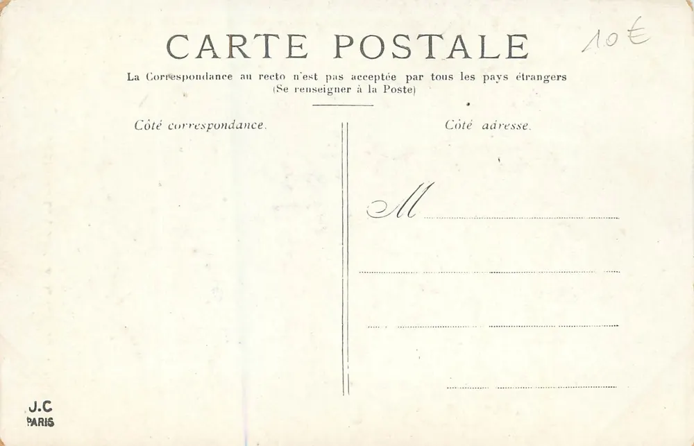 Paris — Die Bastille und die Siegessäule — J.C. Paris - Rückseite
