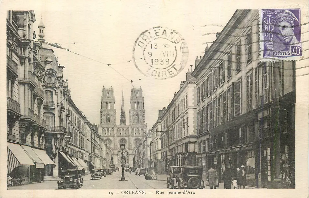 Orléans — Rue Jeanne-d'Arc — Edição « La Cigogne », Paris - Frente