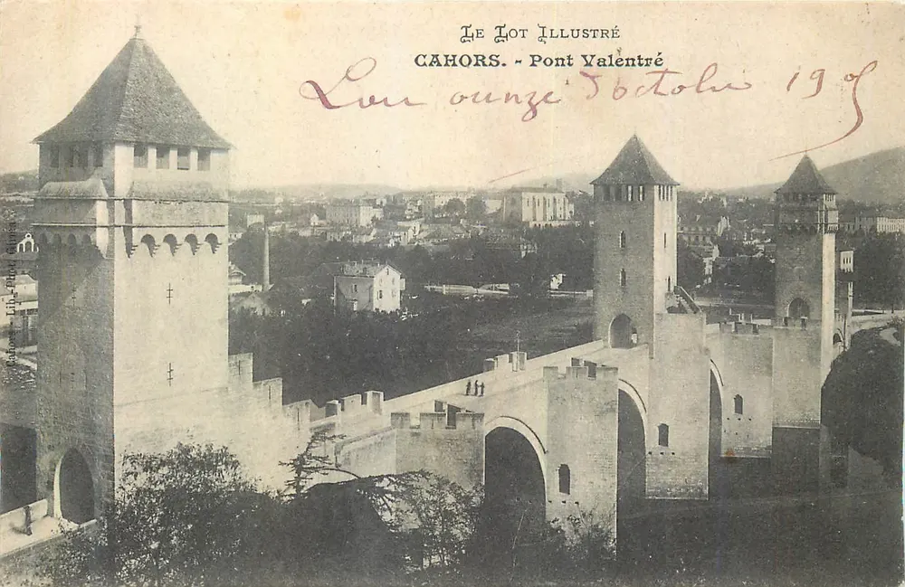 Cahors - Pont Valentré — éditeur Le Lot Illustré, n° de série non visible - Recto