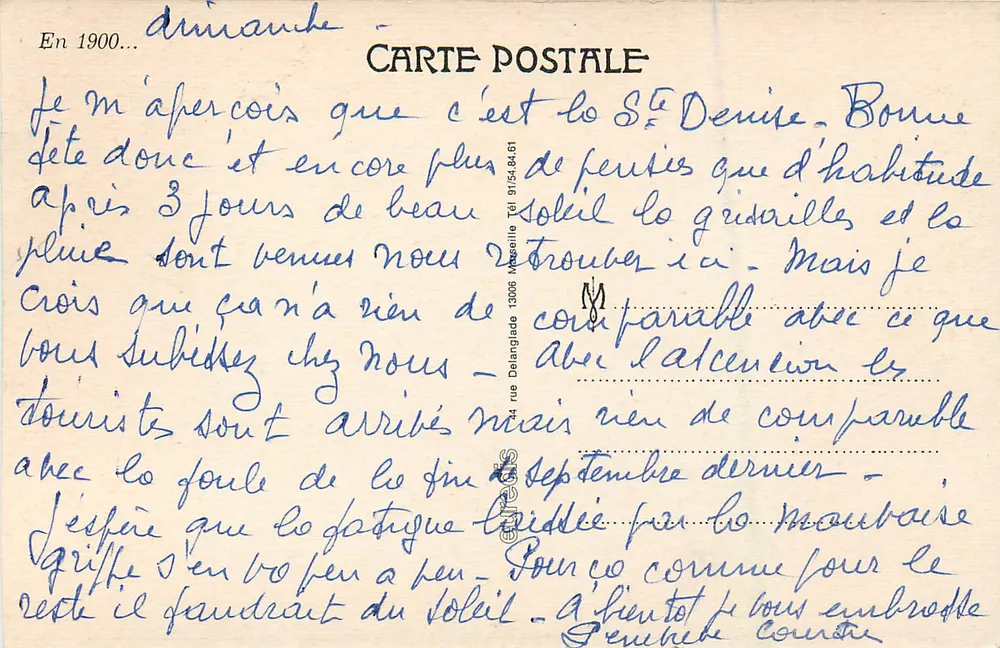 Saint-Raphaël - Un angolo del Porto — editore Delangade, n° 91548461 - Verso