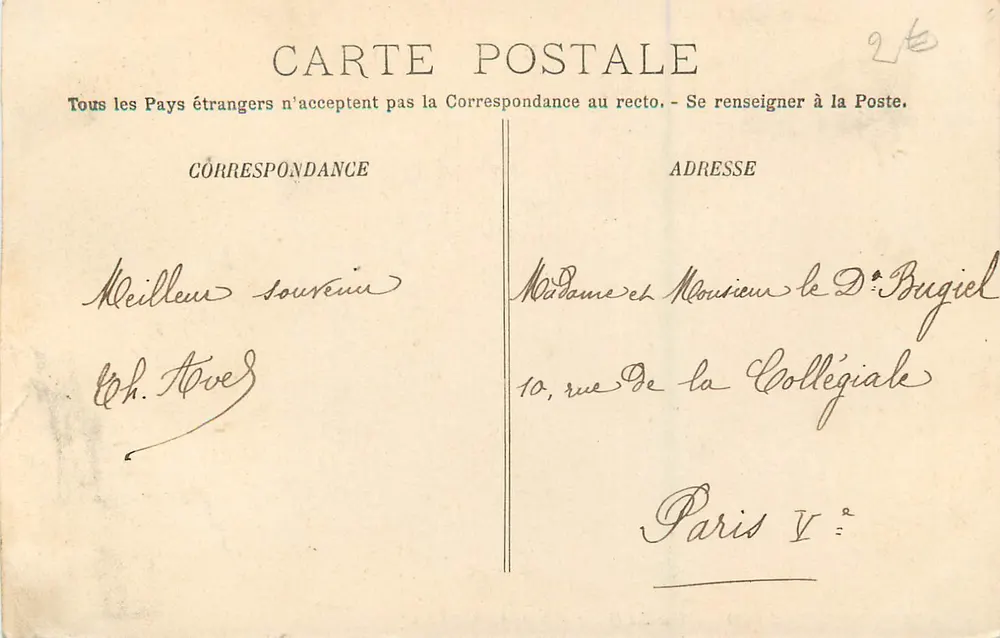 Clermont-Ferrand — Vue des Quatre-Chemins — LL. - Verso