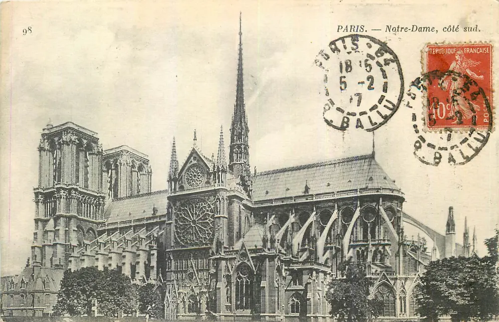 Paris — Notre-Dame, lado sul — IMP. PHOT. NEURDEIN ET CIE. — n°98 - Frente