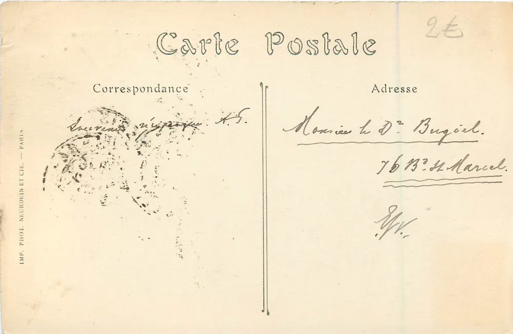 Paris — Notre-Dame, lado sul — IMP. PHOT. NEURDEIN ET CIE. — n°98 - Verso