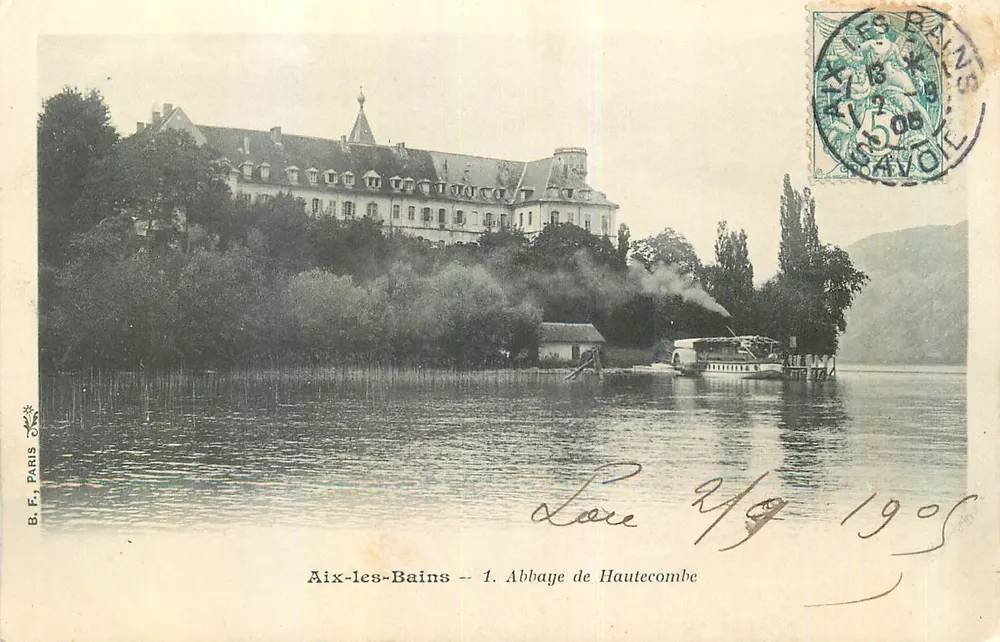 Aix-les-Bains — Abadia de Hautecombe — B.F. Paris, n°1 - Frente