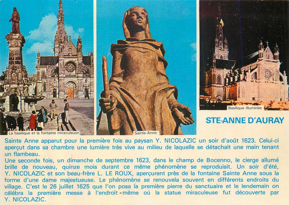 Santa Ana de Auray — fenômeno milagroso e basílica — editor H-SM, n° 560259 - Frente