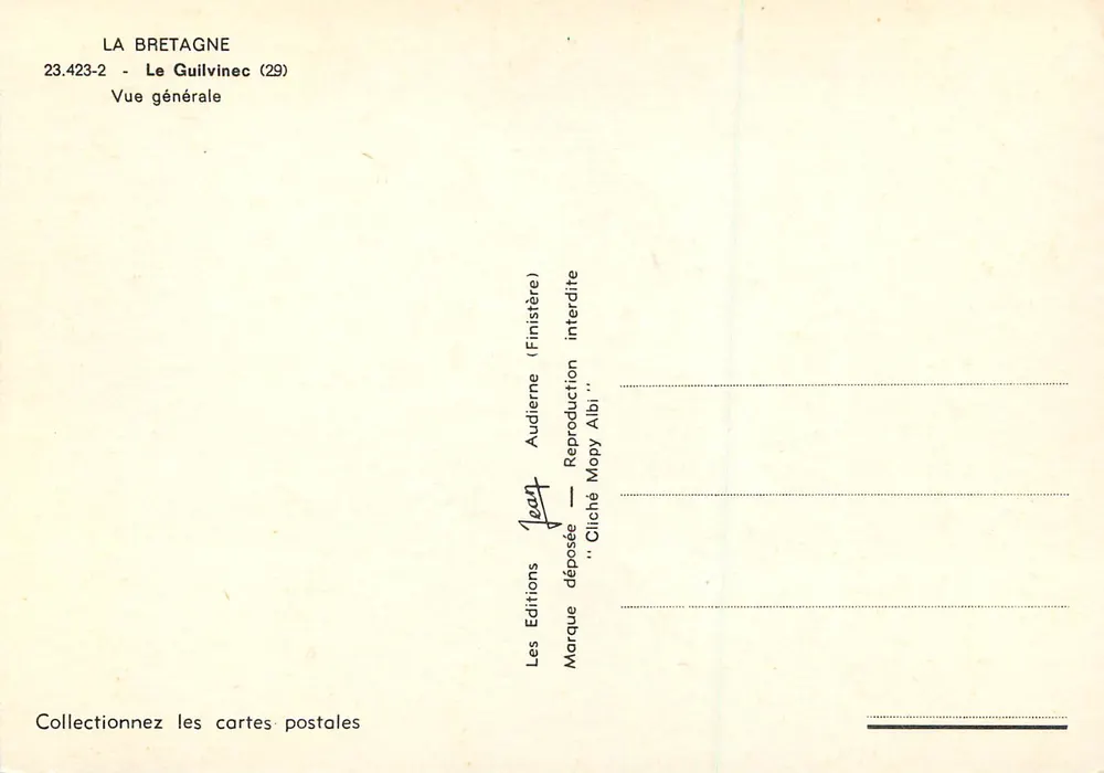 Le Guilvinec (29) — Vista generale — Les Éditions Audierne (Finistère) - Verso